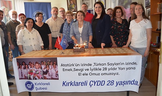 ÇYDD Kırklareli Şubesi 28. Kuruluş Yıldönümünü Kutladı
