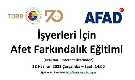 İş Yerleri İçin Afet Farkındalık Eğitimi