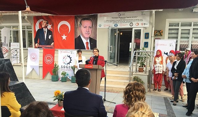 Karaağaç Kadın Sosyal Destek Merkezi’nin Açılışını Bakan Derya Yanık Yaptı