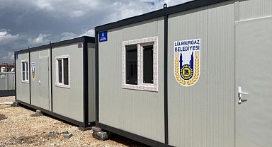 Lüleburgaz Belediyesinin Konteynerleri Depremzedelere Ulaştı