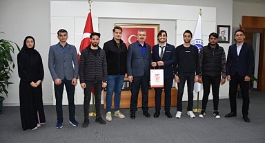 NKÜ Öğrenci Toplulukları Rektör Şahin’i Ziyaret Etti