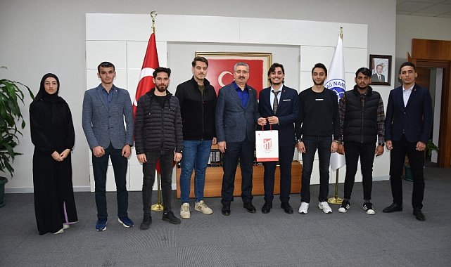 NKÜ Öğrenci Toplulukları Rektör Şahin’i Ziyaret Etti