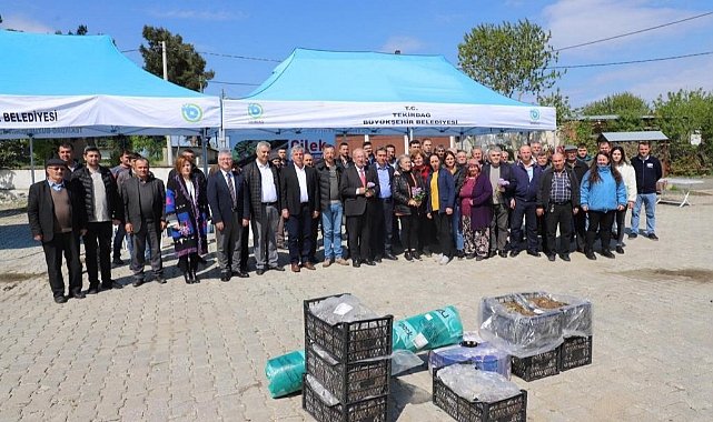 Tekirdağ Büyükşehir Belediyesi Çilek Fidesi Dağıttı