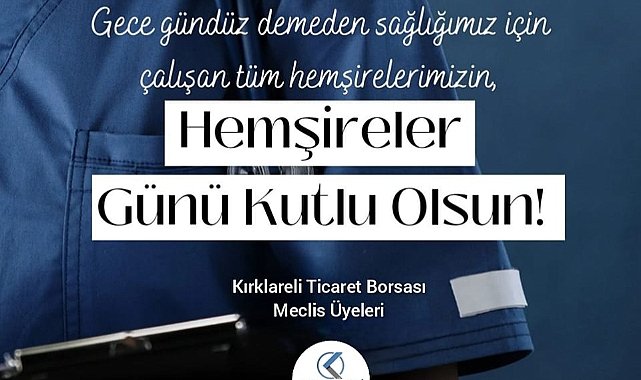 “12-18 Mayıs Hemşirelik Haftası Kutlu Olsun”