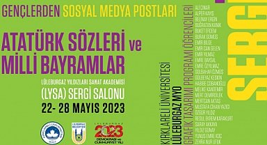 Atatürk Sözleri ve Milli Bayramlar Konulu Sergi Ziyarete Açılıyor