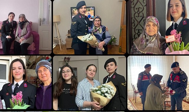 Jandarma Şehit Annelerini Unutmadı