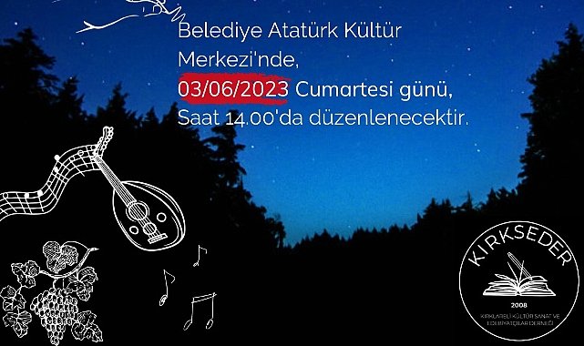 KIRKSEDER’in Sanat Dolu Etkinliği 3 Haziran’da