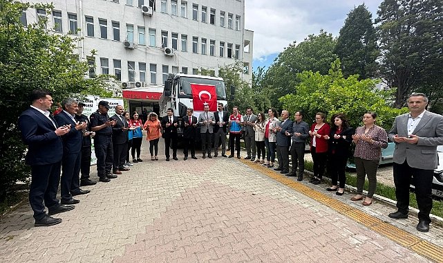 Lüleburgaz ve Vize’den Yardım Tırları Dualarla Uğurlandı