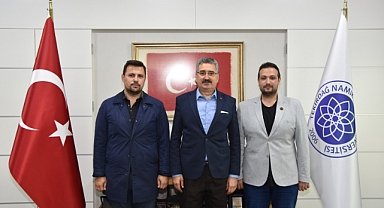 MHP’den Rektör Şahin’e Ziyaret