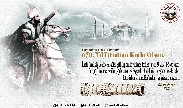 Vali Ekici, Fatih Sultan Mehmet’i Andı