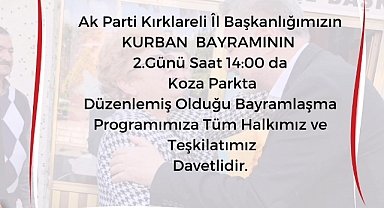 AK Parti’nin Bayramlaşma Programı Belli Oldu