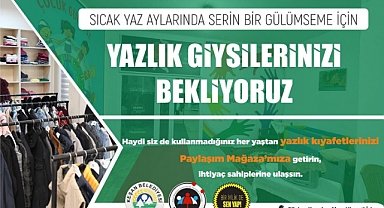 Keşan Belediyesi Paylaşım Mağazası Kullanmadığınız Giysilere Talip