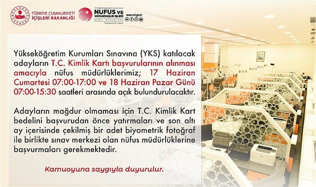 Nüfus Müdürlükleri Bu Hafta Sonu Açık