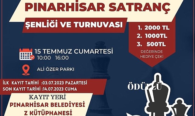 Pınarhisar’da Satranç Şenliği