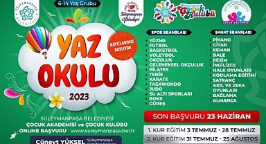 Süleymanpaşa’da Yaz Okulu Başlıyor
