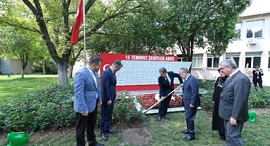 15 Temmuz Şehitleri İçin Gül Fidanları Toprakla Buluştu