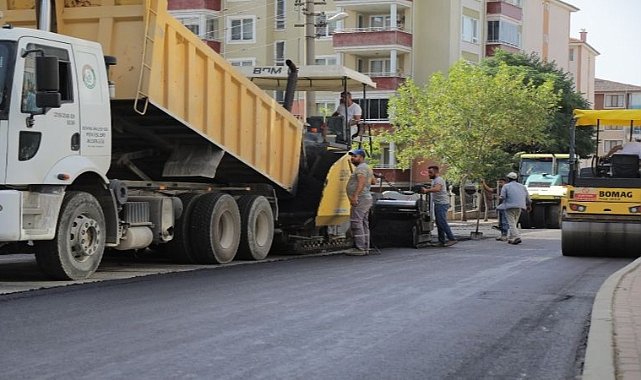 41 Derecede Asfaltlama Çalışması