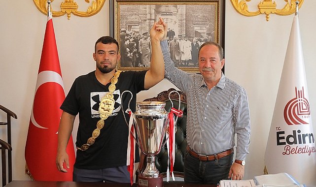 Başpehlivan’dan Gürkan’a Veda Ziyareti