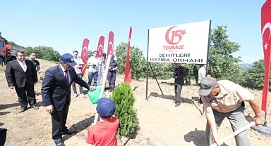 Fidanlar Kırklareli 15 Temmuz Şehitleri Hatıra Ormanı'nda Yeşerecek