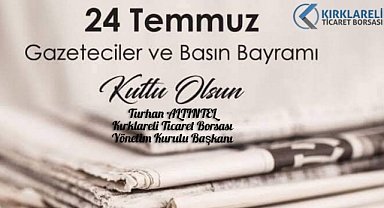 Kırklareli Ticaret Borsası’ndan 24 Temmuz Mesajı