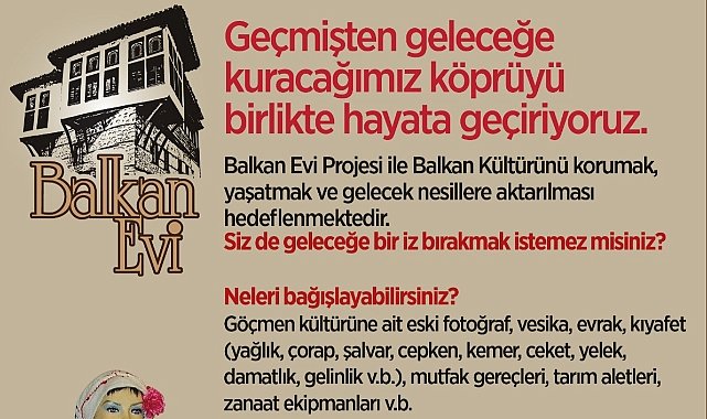 Balkan Evi Bağışlarınızı Bekliyor