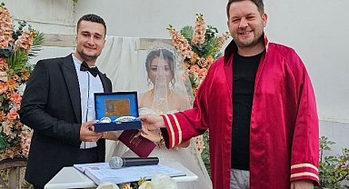 Başkan Talay Genç Çiftin Nikahını Kıydı