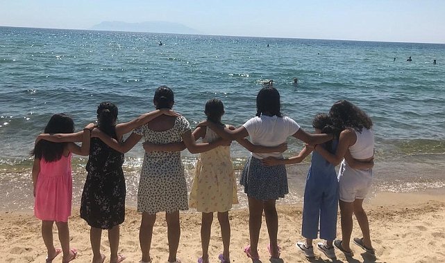 Enez'de Denizin Tadını Çıkardılar