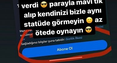 Görgen’den Instagram Tartışması; “Ben Mavi Tik'i Parayla Almadım”