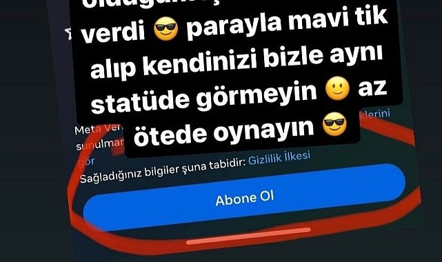 Görgen’den Instagram Tartışması; “Ben Mavi Tik'i Parayla Almadım”